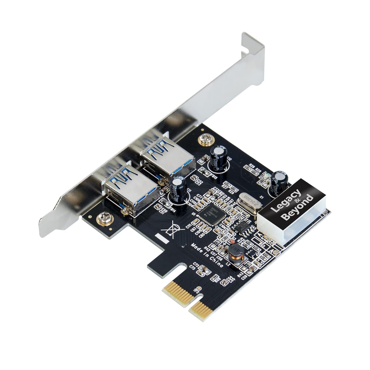 SIIG SIIG Legacy and Beyond Series PCIe to USB 3.0 2-Port Card for Fast Data Transfer and UASP Support - View 2 of 7