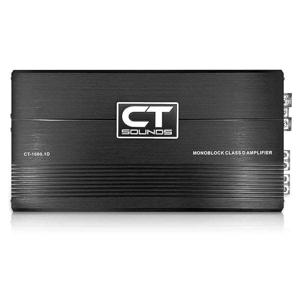 CT Sounds CT Sounds CT-1000.1D Monoblock Amplifier: 1000 Watts RMS Compact Class D Car Audio Power - View 2 of 6