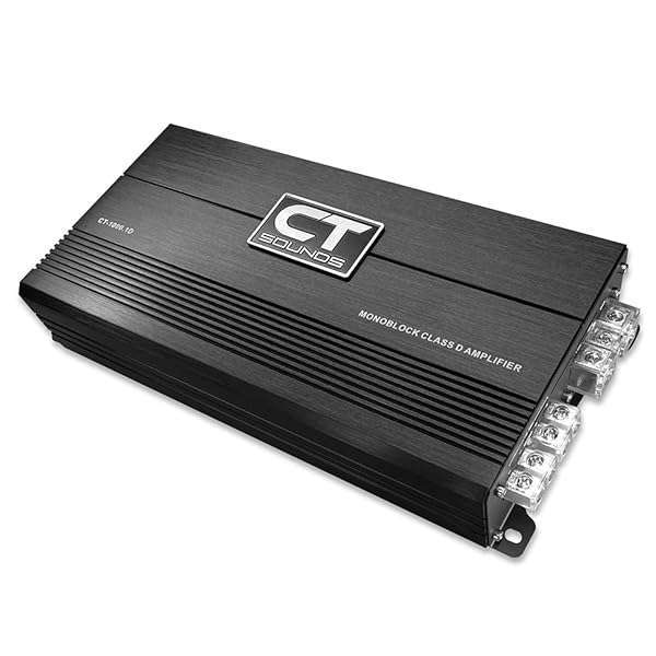 CT Sounds CT Sounds CT-1000.1D Monoblock Amplifier: 1000 Watts RMS Compact Class D Car Audio Power - View 3 of 6