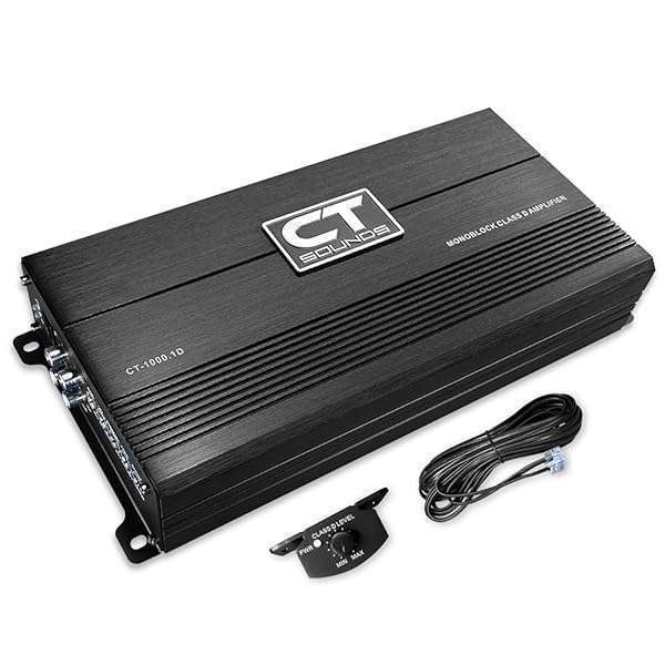 CT Sounds CT Sounds CT-1000.1D Monoblock Amplifier: 1000 Watts RMS Compact Class D Car Audio Power