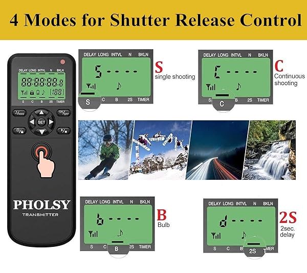 PHOLSY PHOLSY Wireless Timer Remote Control for Precise Interval Timing and Easy Operation - View 3 of 9