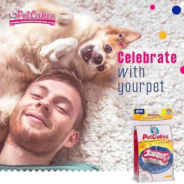 PetCakes PetCakes Dog Birthday Cake Kit All Natural Treats for Puppies to Large Dogs Carob Flavor 5.5 Oz - View 4 of 7