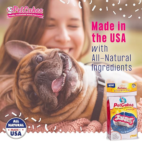 PetCakes PetCakes Dog Birthday Cake Kit All Natural Treats for Puppies to Large Dogs Carob Flavor 5.5 Oz - View 5 of 7