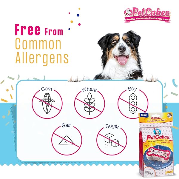 PetCakes PetCakes Dog Birthday Cake Kit All Natural Treats for Puppies to Large Dogs Carob Flavor 5.5 Oz - View 7 of 7