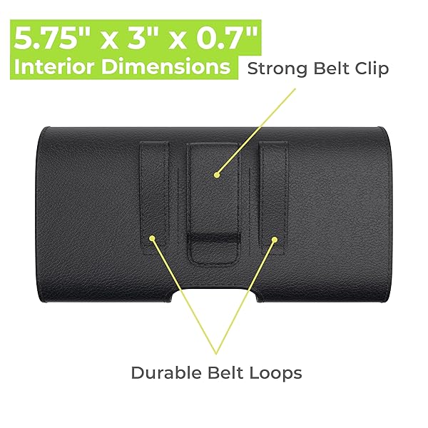 AGOZ AGOZ Leather Holster Pouch Case for Samsung Galaxy J3 Models with Belt Clip Durable Protection and Easy Access - View 2 of 7