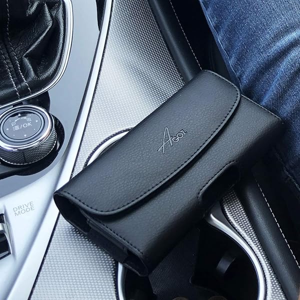 AGOZ AGOZ Leather Holster Pouch Case for Samsung Galaxy J3 Models with Belt Clip Durable Protection and Easy Access - View 4 of 7