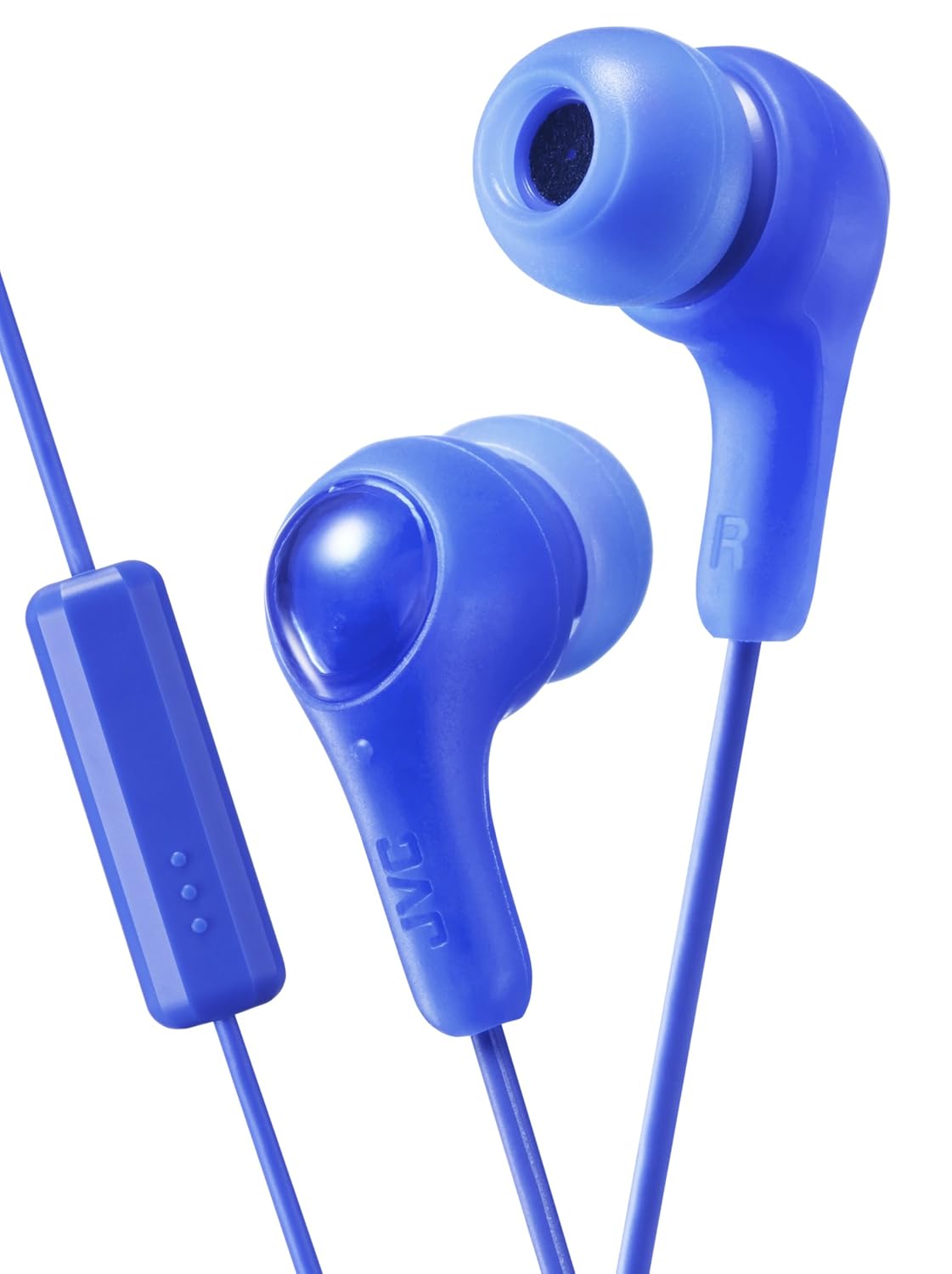 JVC JVC HAFX7MA GUMY Blue Inner Ear Headphones with Remote and Microphone for Superior Sound Quality
