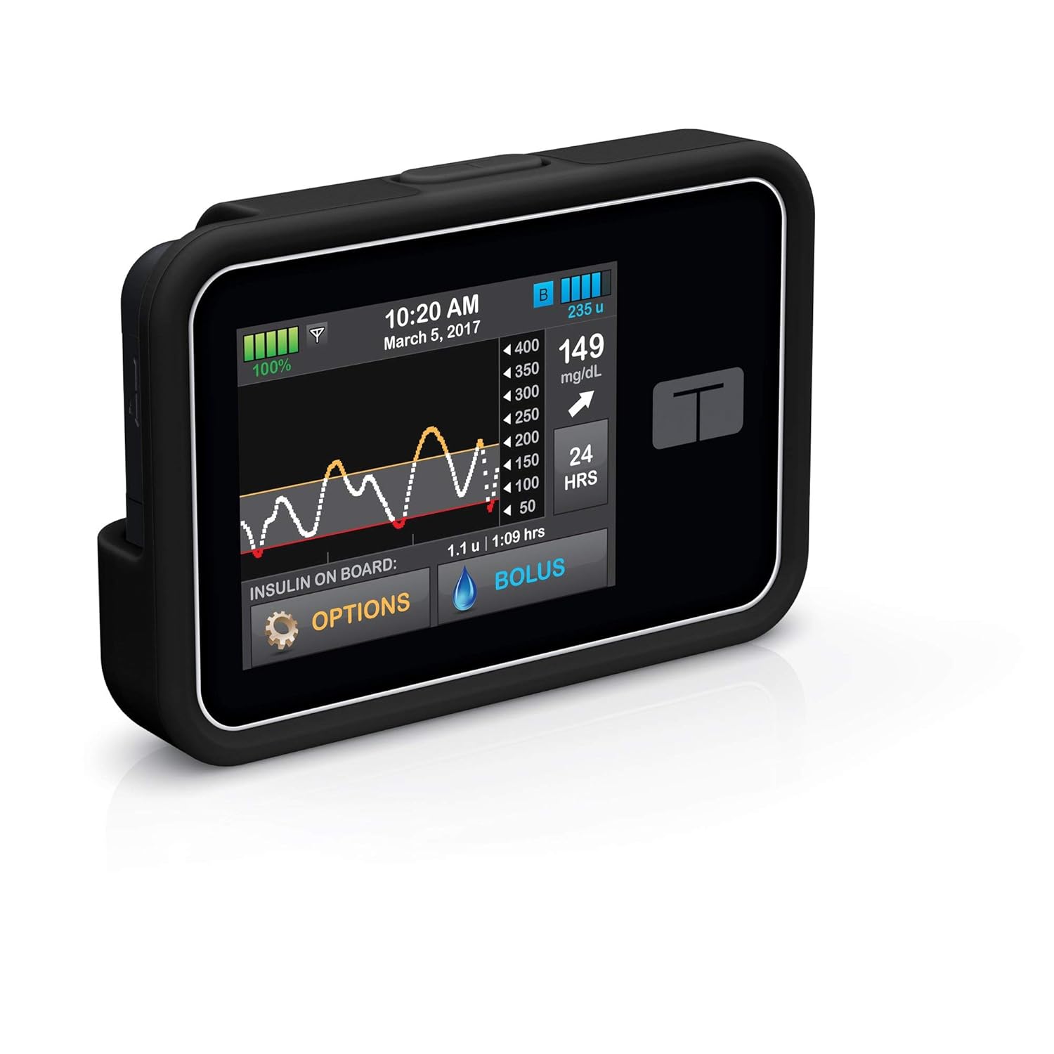 Tandem Diabetes Care Tandem Diabetes Care tcase Black Durable and Stylish Case for Diabetes Management - View 2 of 3