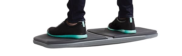 Gaiam Boost Focus & Comfort with Gaiam Evolve Balance Board - Anti-Fatigue Wobble Board for Home & Office Use