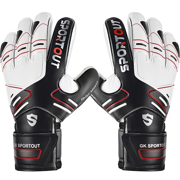 Sportout Sportout Goalie Gloves for Youth & Adults - Strong Grip & Finger Spines for Ultimate Protection in 3 Colors