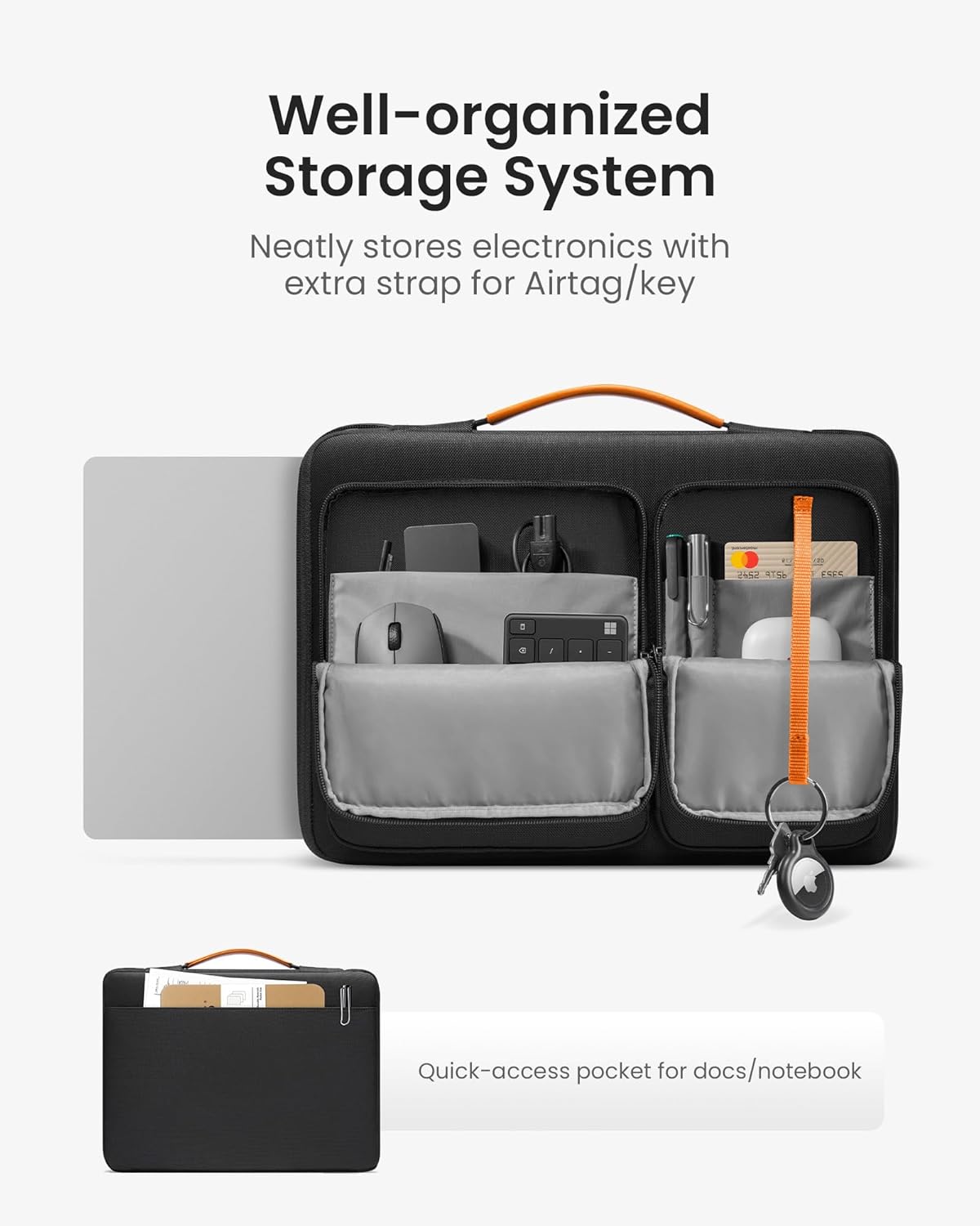 tomtoc tomtoc 360 Protective Laptop Case for 15.6 to 16.2 Inch Acer Aspire Lenovo Legion Razer Blade Dell Inspiron LG Gram Asus Thinkpad Chromebooks - View 3 of 9