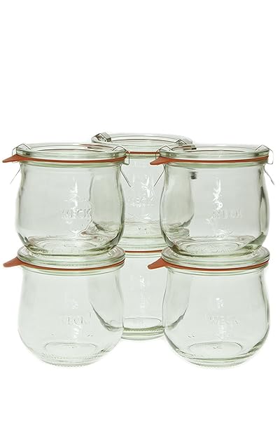 WECK Buy Weck 746 Tulip Jars 1.5L - Set of 6 | Perfect for Canning & Storage
