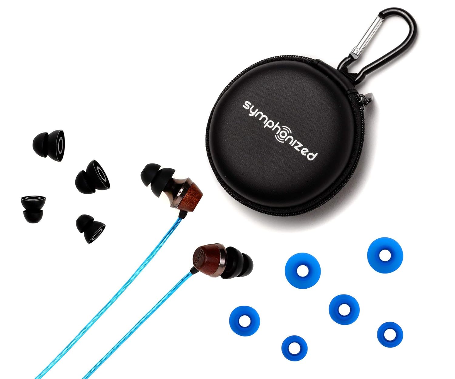 Symphonized Symphonized ALN 2.0 Premium Wood In-ear Noise-isolating Headphones with Innovative Shield Technology Cable and Mic Gunmetal - View 6 of 7
