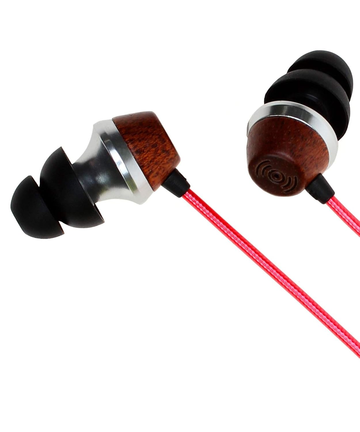Symphonized Symphonized ALN 2.0 Premium Wood In-ear Noise-isolating Headphones with Innovative Shield Technology Cable and Mic Gunmetal - View 7 of 7