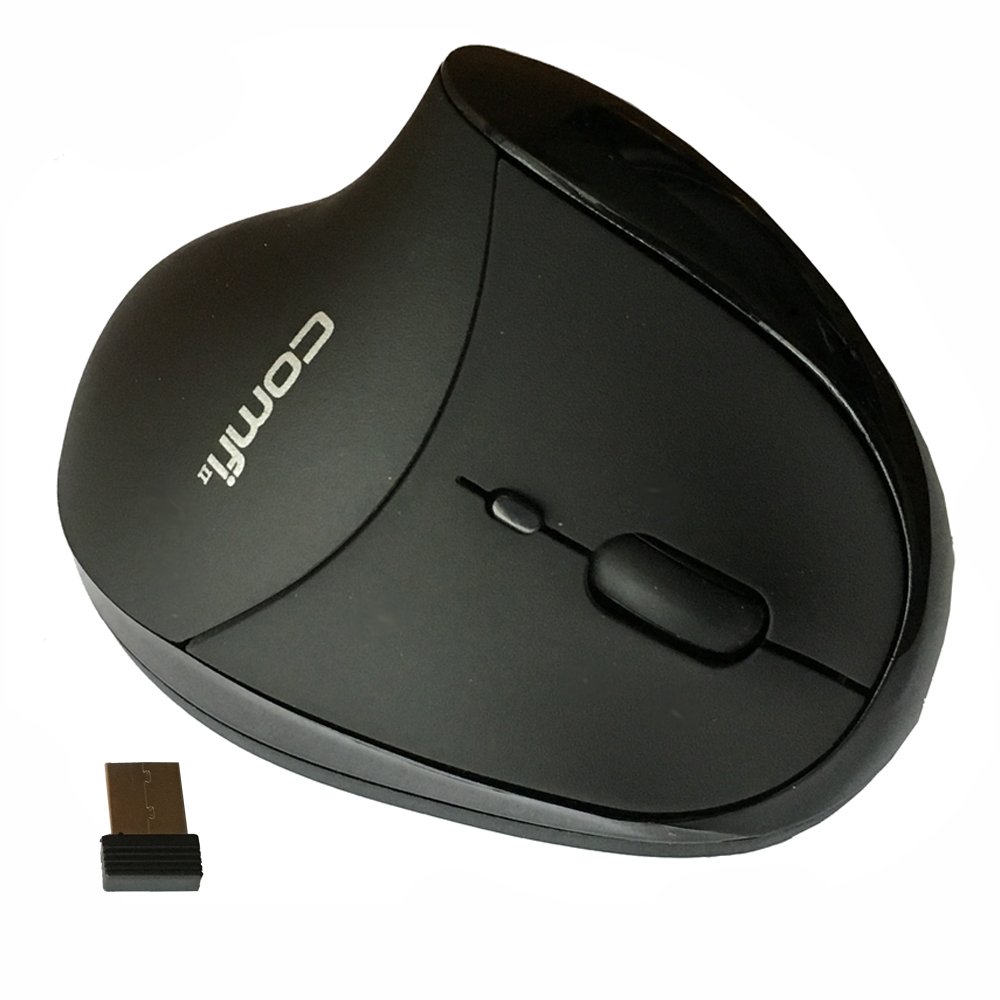 Comfi II Wireless Ergonomic Computer Mouse EM011-BKW for Comfortable and Efficient Work Experience