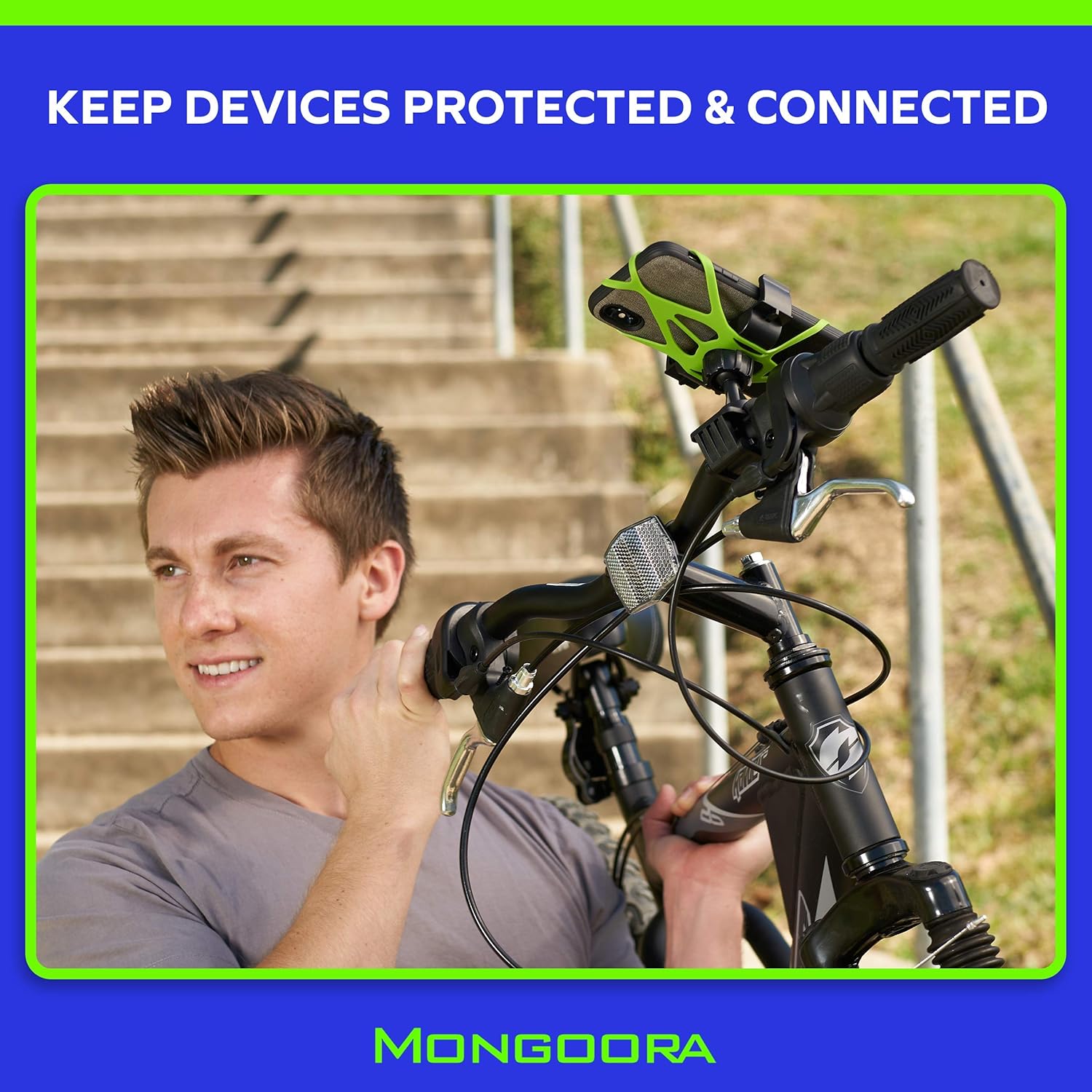 Mongoora Mongoora Bike Phone Mount - Easy GPS Holder for iPhone & Android - Perfect Bicycle Accessory & Stocking Stuffer! - View 8 of 9