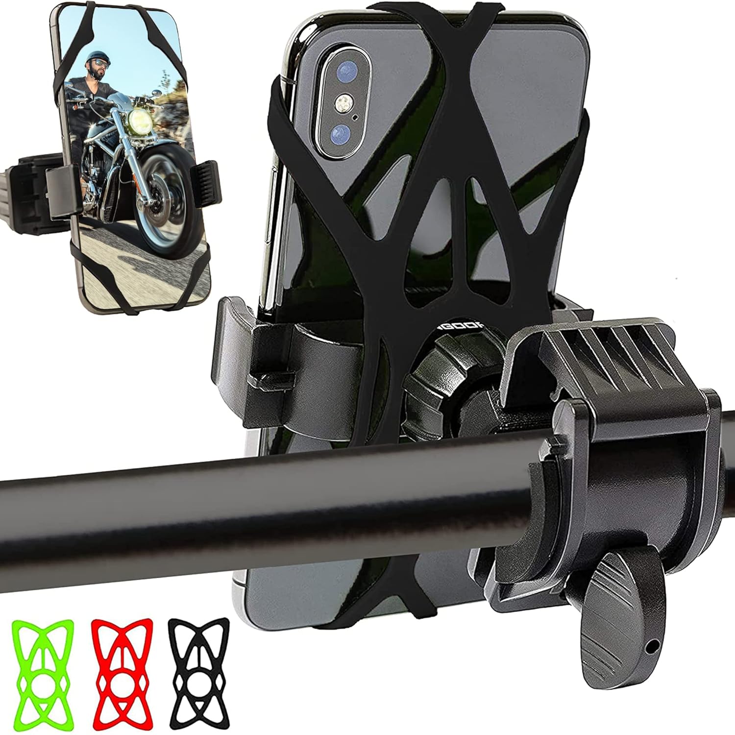 Mongoora Mongoora Bike Phone Mount - Easy GPS Holder for iPhone & Android - Perfect Bicycle Accessory & Stocking Stuffer!