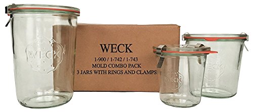 WECK Buy WECK Mold Jar Combo Packs - Standard Sizes for Perfect Preserving & Storage