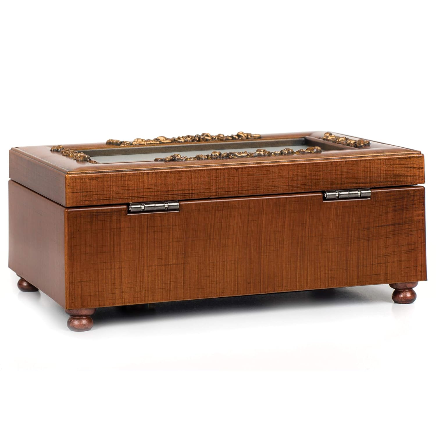 Cottage Garden Cottage Garden My Love Woodgrain Jewelry Music Box Plays Unchained Melody for Purposeful Living - View 4 of 7