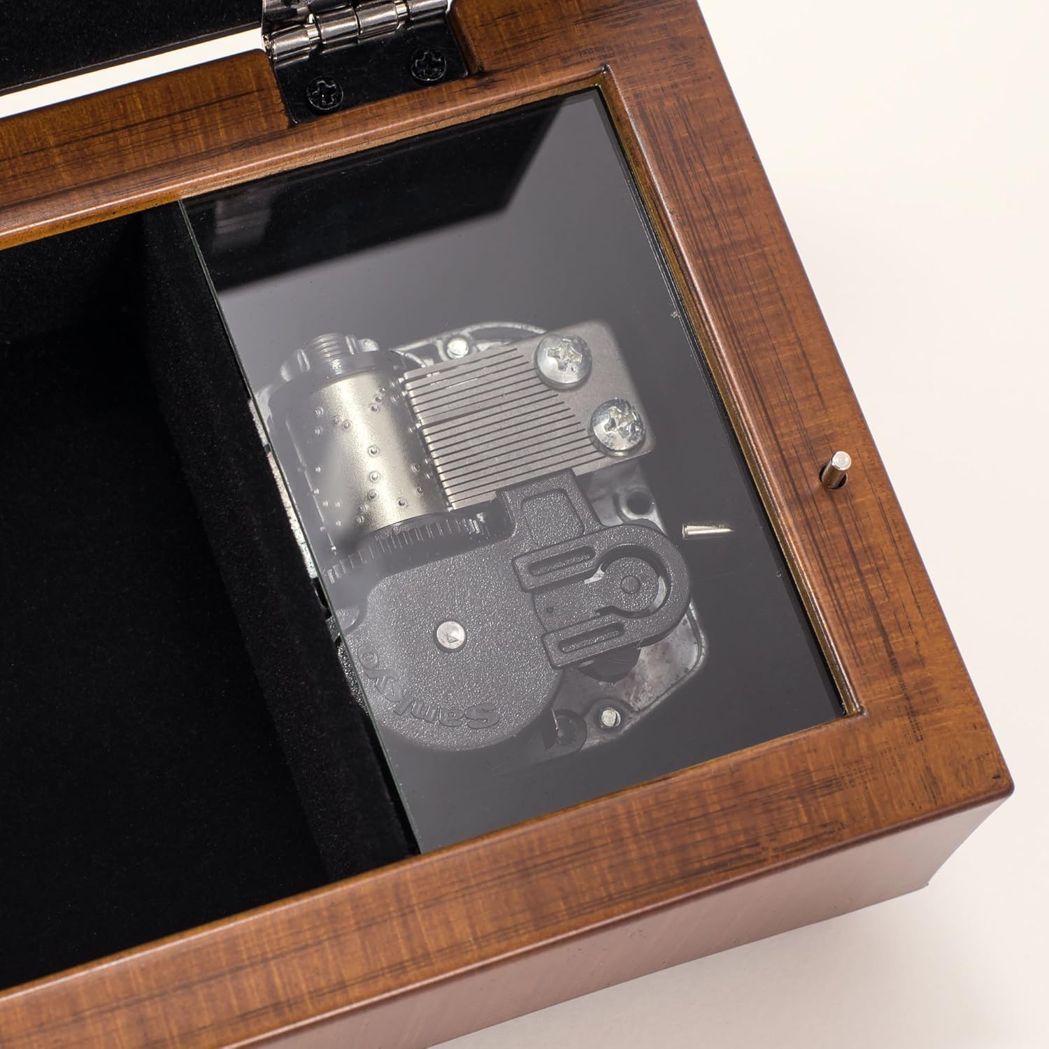 Cottage Garden Cottage Garden My Love Woodgrain Jewelry Music Box Plays Unchained Melody for Purposeful Living - View 7 of 7