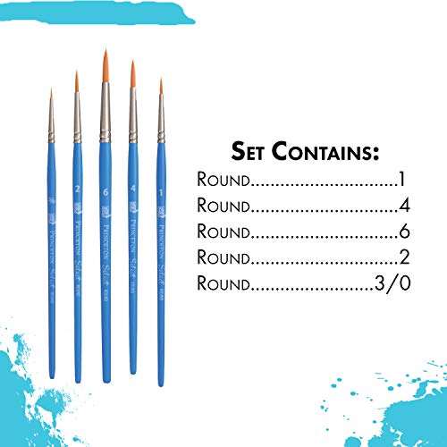 Princeton Princeton Select Artiste 10-5 Brush Set - Premium Blue Paintbrushes for Artists - View 4 of 8