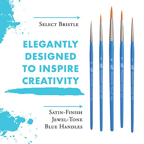 Princeton Princeton Select Artiste 10-5 Brush Set - Premium Blue Paintbrushes for Artists - View 5 of 8