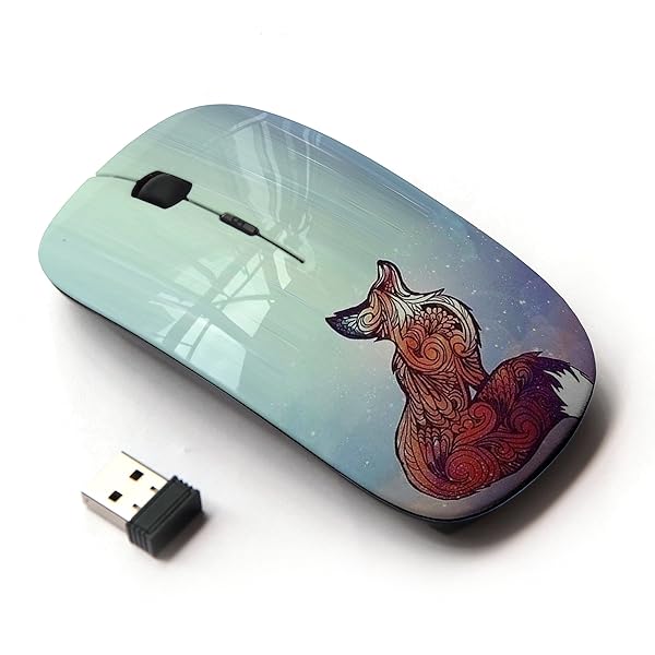 KOOLmouse KOOLmouse Optical 2.4G Wireless Mouse Fox Red Cute Animal Bright Art Beautiful Design - View 2 of 5