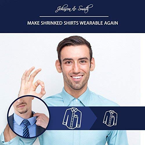 Johnson & Smith Johnson & Smith Collar Extenders: 5+1 Pack for Easy Neck Size Expansion of Men's Dress Shirts - View 5 of 9