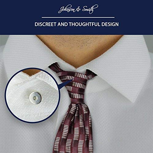 Johnson & Smith Johnson & Smith Collar Extenders: 5+1 Pack for Easy Neck Size Expansion of Men's Dress Shirts - View 6 of 9