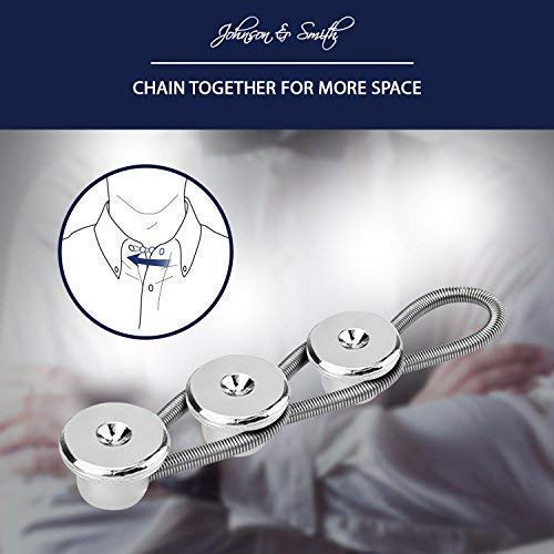 Johnson & Smith Johnson & Smith Collar Extenders: 5+1 Pack for Easy Neck Size Expansion of Men's Dress Shirts - View 7 of 9