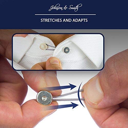 Johnson & Smith Johnson & Smith Collar Extenders: 5+1 Pack for Easy Neck Size Expansion of Men's Dress Shirts - View 8 of 9