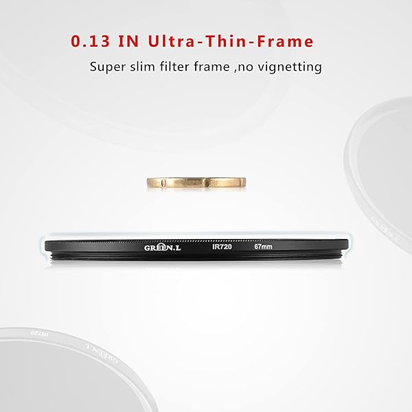 GREEN.L Green L 58mm IR 720 Infrared 720nm X Ray Glass Filter for Enhanced Imaging - View 6 of 8