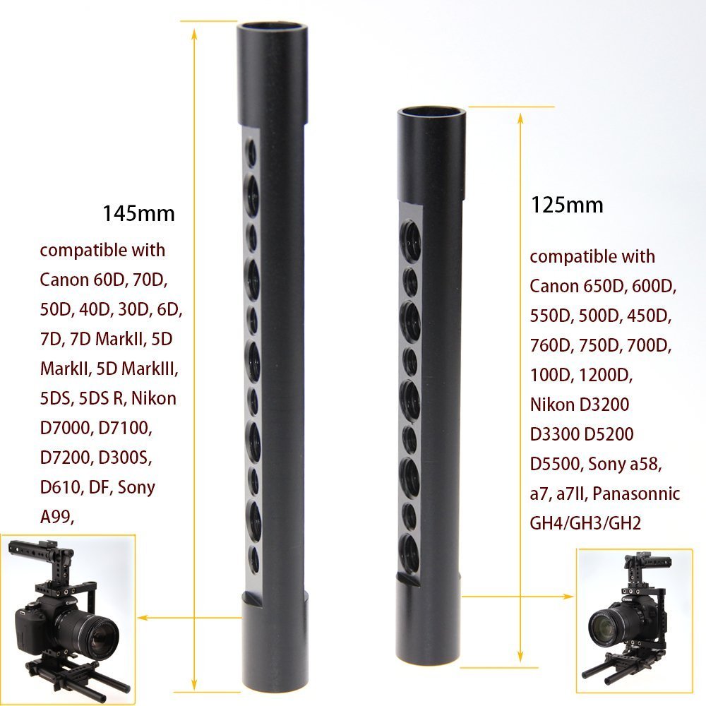 CAMVATE CAMVATE Camera Cage Rig with Top Handle and Tripod Mount Plate for Sony Panasonic Red 1386 - View 3 of 8