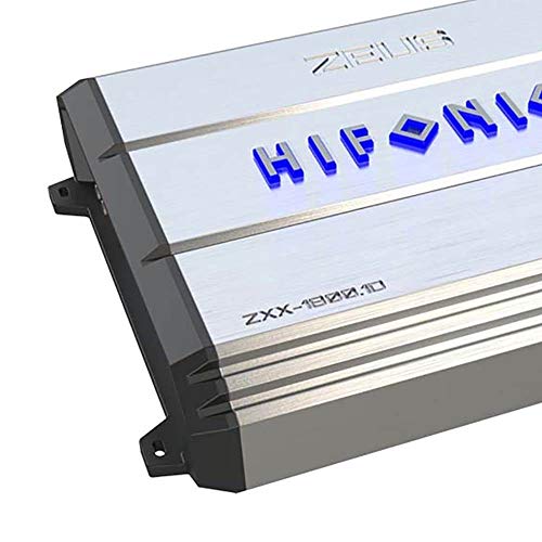Hifonics Hifonics Zeus ZXX 1800 Watt Class D Monoblock Car Audio Amplifier with Bass Knob Remote and Variable Crossovers ZXX-1800.1D Silver - View 2 of 5