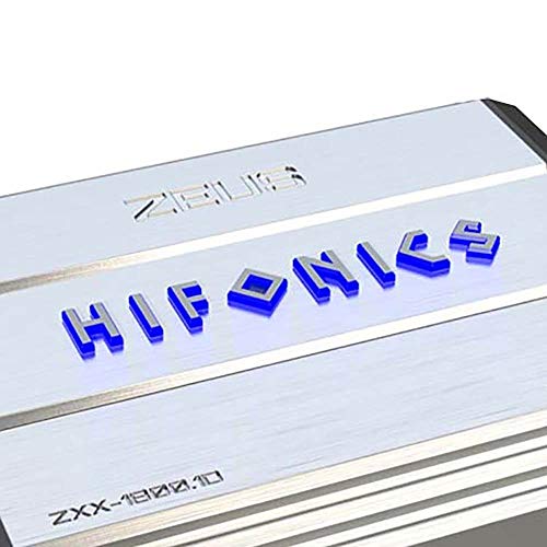 Hifonics Hifonics Zeus ZXX 1800 Watt Class D Monoblock Car Audio Amplifier with Bass Knob Remote and Variable Crossovers ZXX-1800.1D Silver - View 3 of 5
