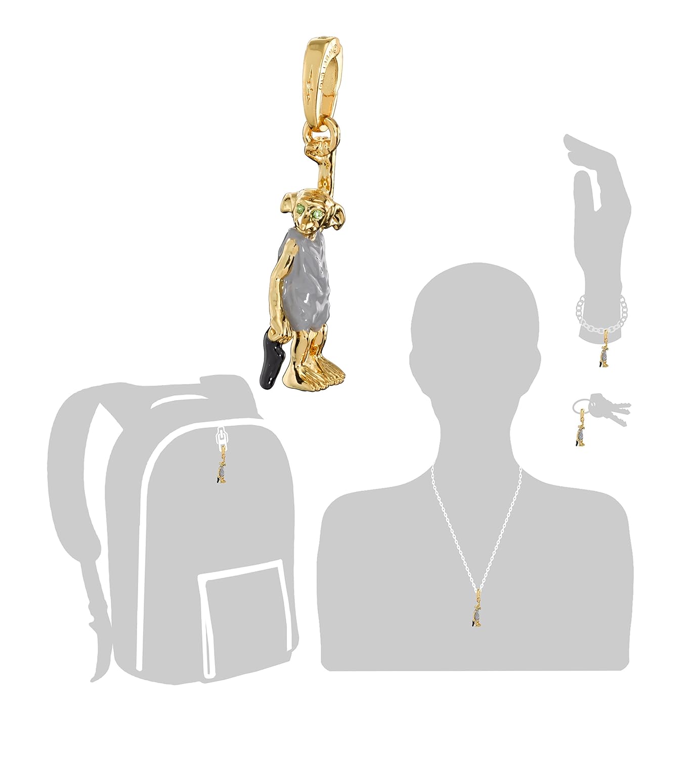 The Noble Collection The Noble Collection Lumos Harry Potter Charm No 6 Dobby Collectible Item - View 2 of 2