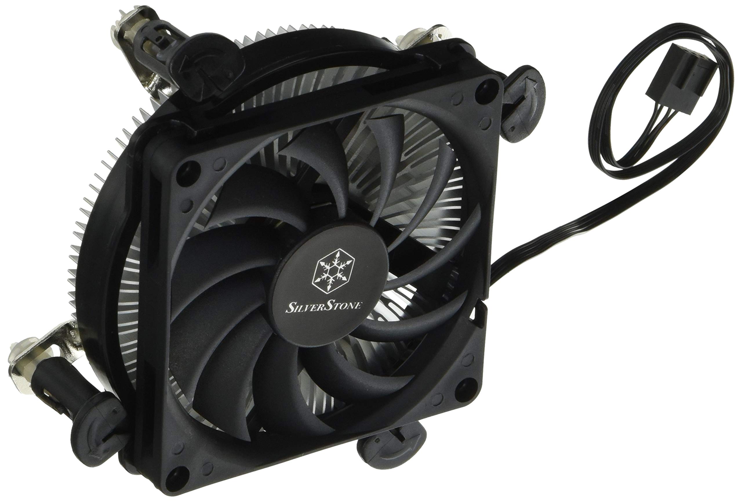 SilverStone SST-NT08-115XP Nitrogon Low Profile CPU Cooler Slim 80mm PWM for Intel Processors