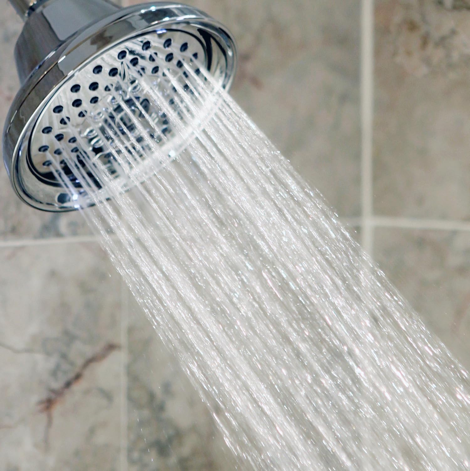 Aqua Elegante High Pressure Massaging Shower Head Multi-Function Rainfall Showerhead with Adjustable Water Saving Nozzle 2.5 GPM Chrome - View 6 of 9