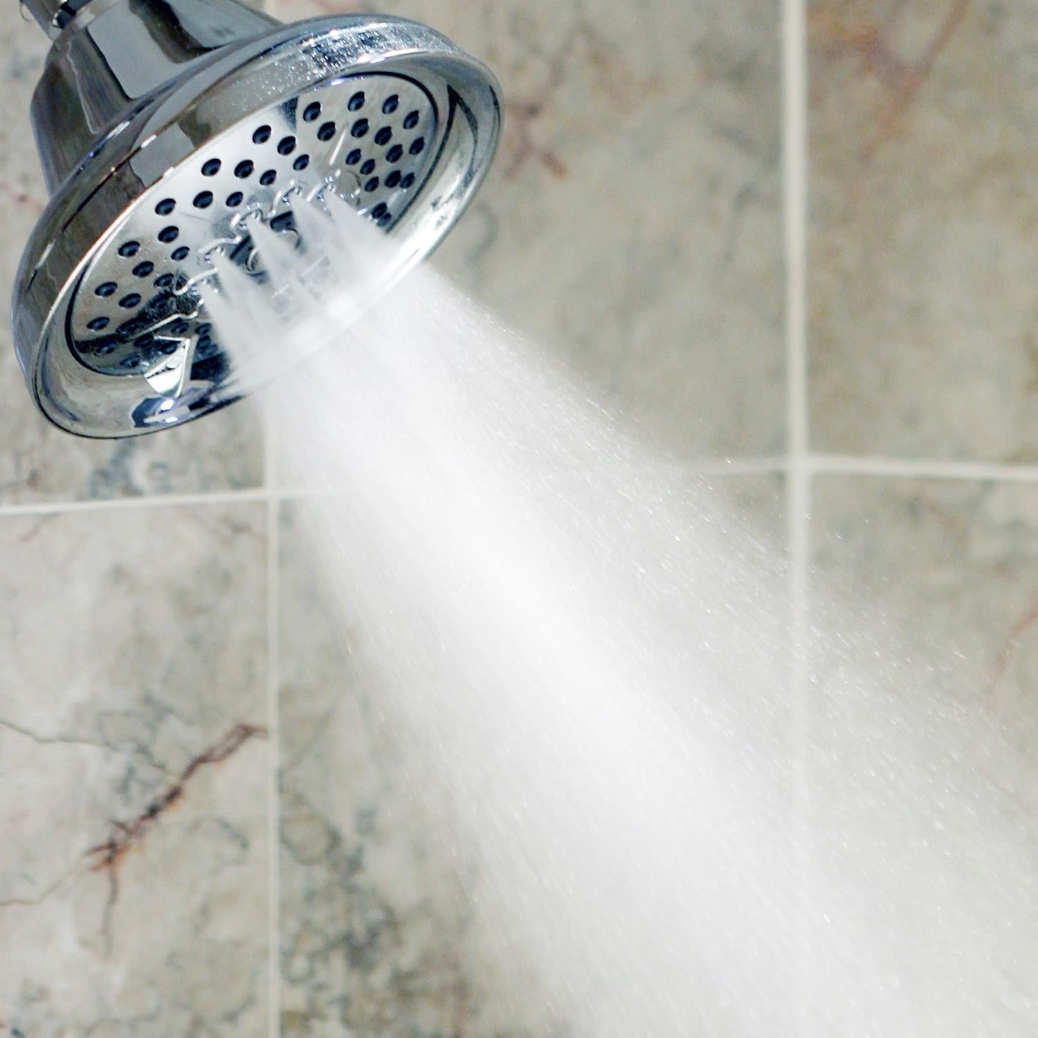 Aqua Elegante High Pressure Massaging Shower Head Multi-Function Rainfall Showerhead with Adjustable Water Saving Nozzle 2.5 GPM Chrome - View 8 of 9