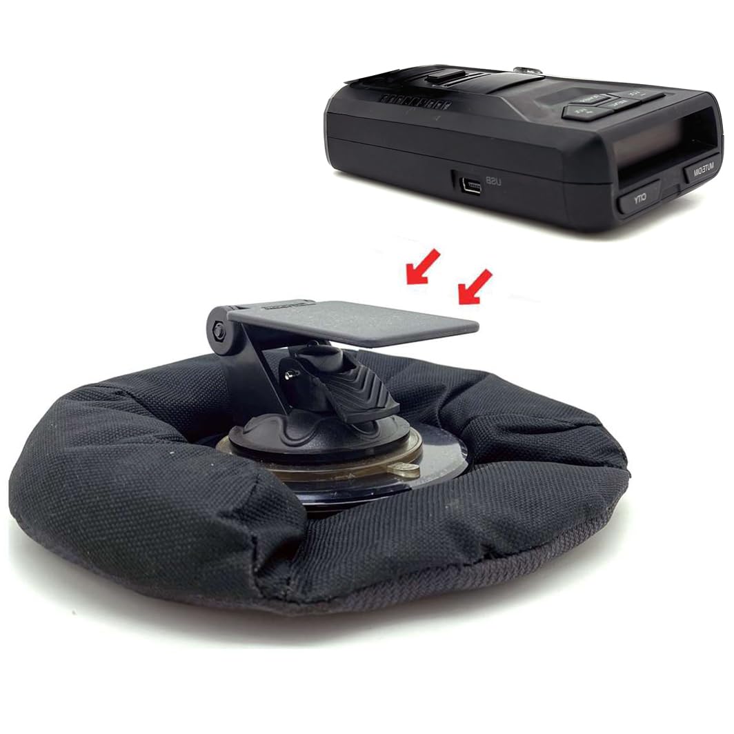 ChargerCity ChargerCity Car Dashboard Mount for Radar Detectors Escort Passport Uniden R3 R7 R8 DFR Radenso Cobra RAD 700i - View 3 of 6