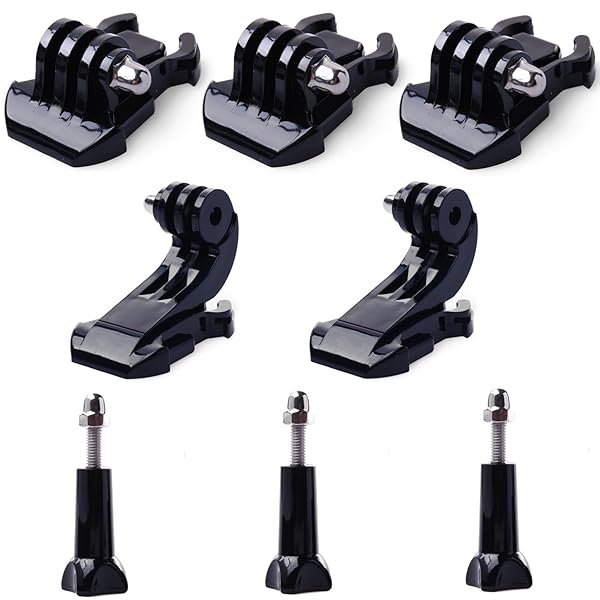 QKOO QKOO Accessories Kit for GoPro Hero 7 6 5 4 3 2 1 Black Silver Session Fusion Quick Release Buckle Clip Mount and Thumb Screws