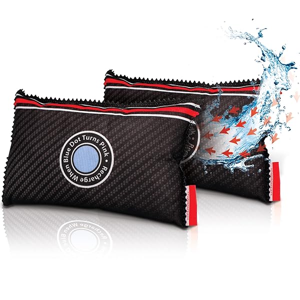 Zarpax ZARPAX Car Dehumidifier Bag 2-Pack | Leakproof, Reusable Moisture Absorber for Windscreens & Interior