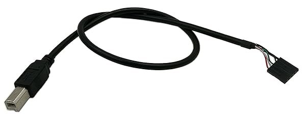 zdyCGTime zdyCGTime USB 2.0 Type B Male to 5 Pin Female Header Motherboard Cable 50cm for Reliable Connections