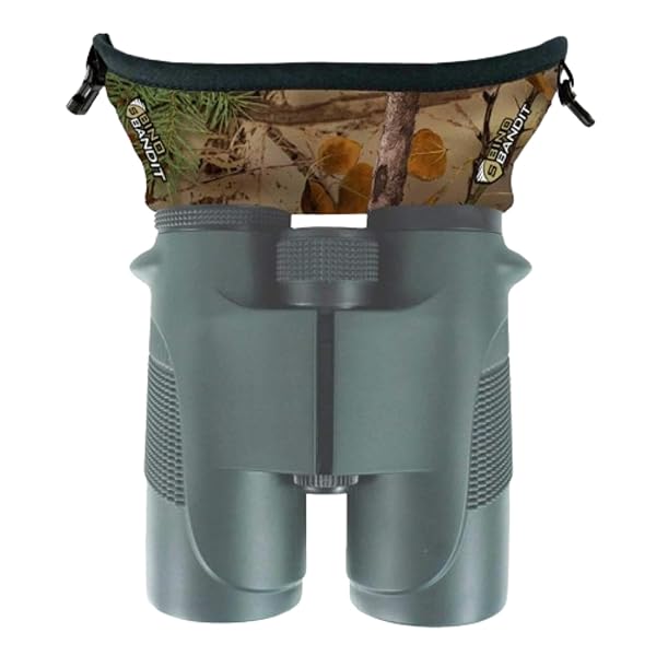Slicker Shop Bino Bandit: Water-Resistant Binocular Eyeshields for Glare Reduction & Eye Strain - Alpine Mountain Camo
