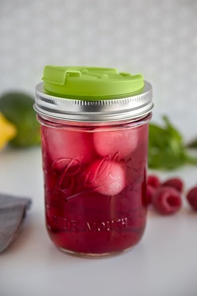 Jarware Jarware Green Drink Lid for Wide Mouth Mason Jars - Perfect for Smoothies & Beverages - View 7 of 8