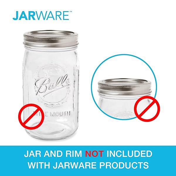 Jarware Jarware Green Drink Lid for Wide Mouth Mason Jars - Perfect for Smoothies & Beverages - View 8 of 8