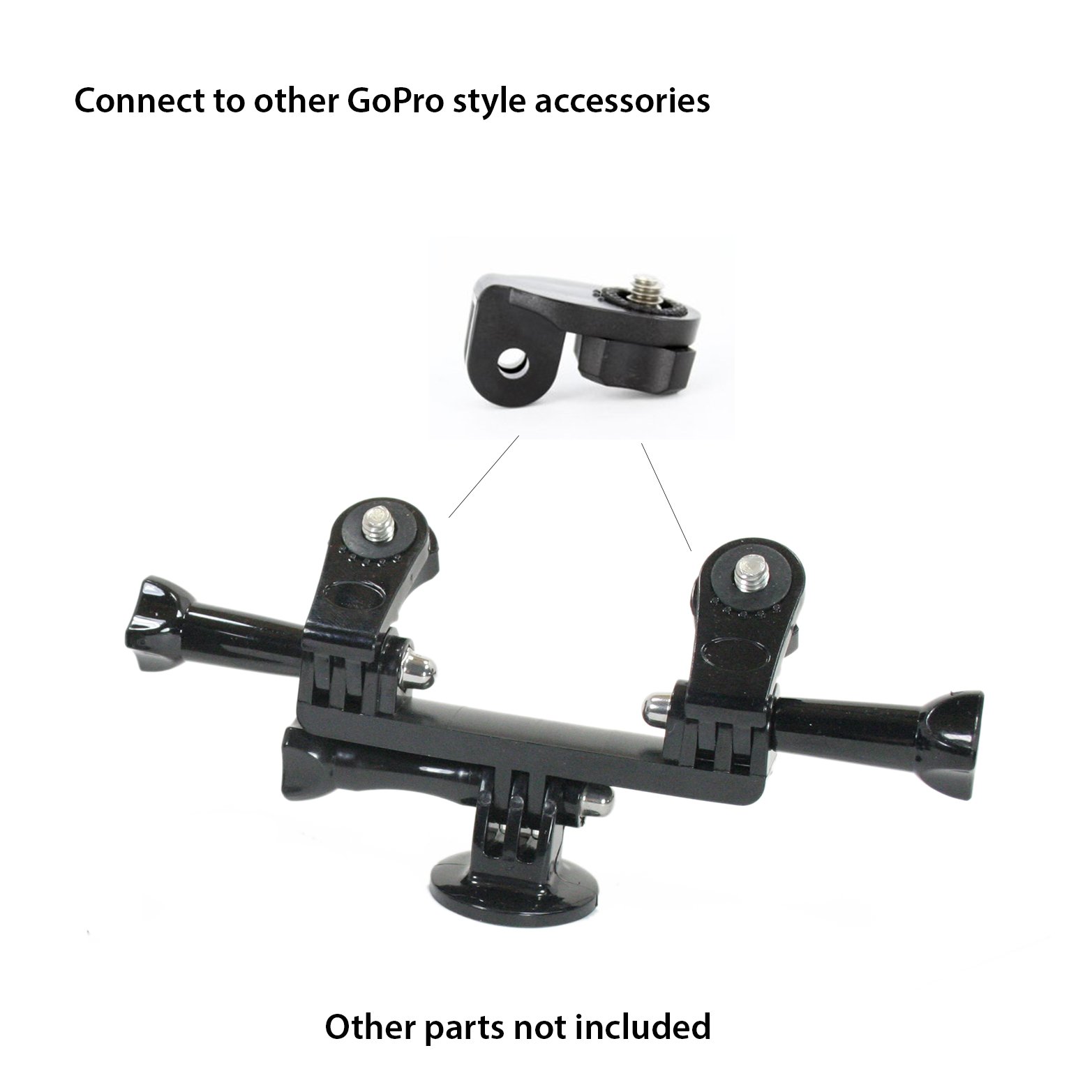 Octo Mount 2 pc Universal Gimbal Adapter Set for Sony Xiaomi GoPro Easily Connect Action Camera to GoPro Style Accessories - View 5 of 5