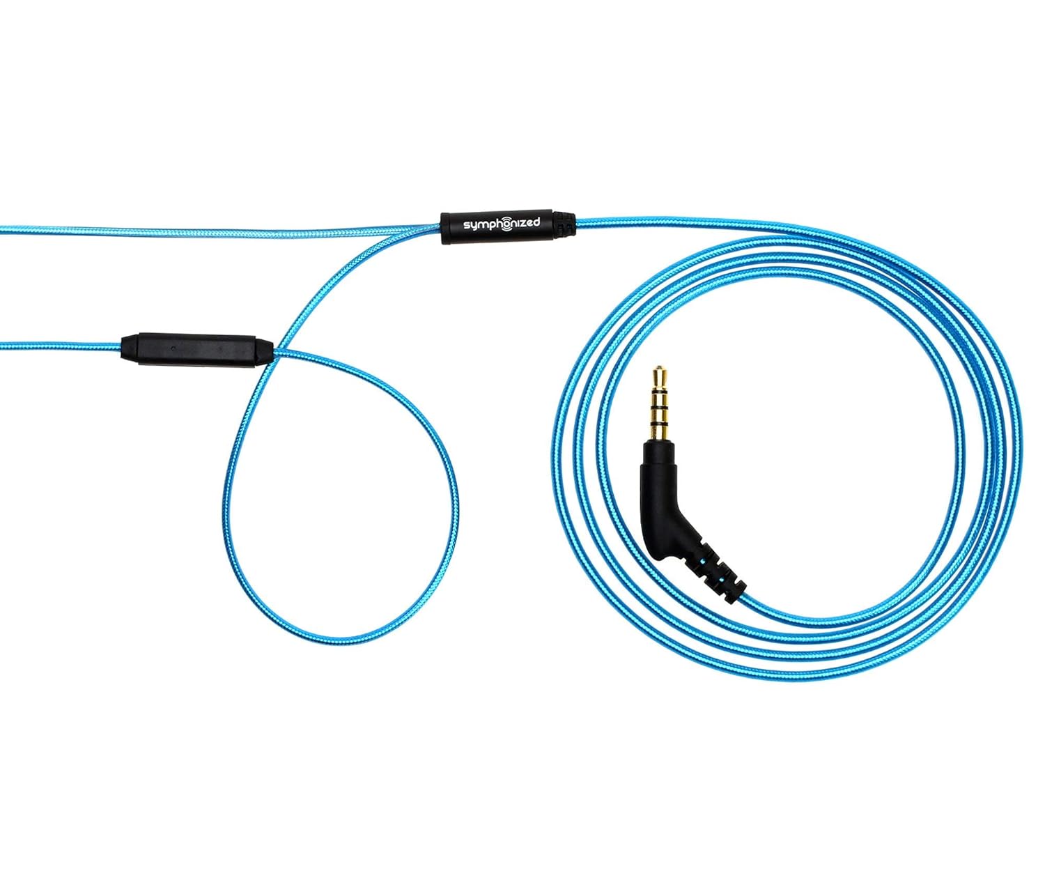 Symphonized Symphonized ALN 2.0 Premium Wood In-ear Noise-isolating Headphones with Innovative Shield Technology Cable and Mic Metallic Blue - View 5 of 7