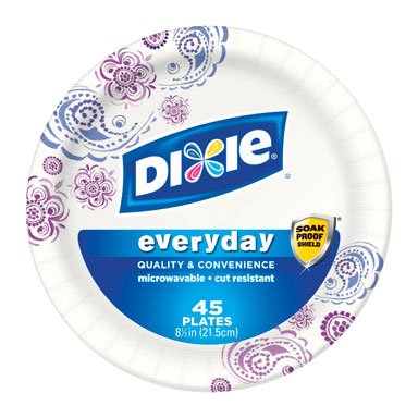 Georgia-Pacific DIXIE Everyday 48 Count Plates - 8.5 Inch Disposable Dinnerware for Easy Entertaining