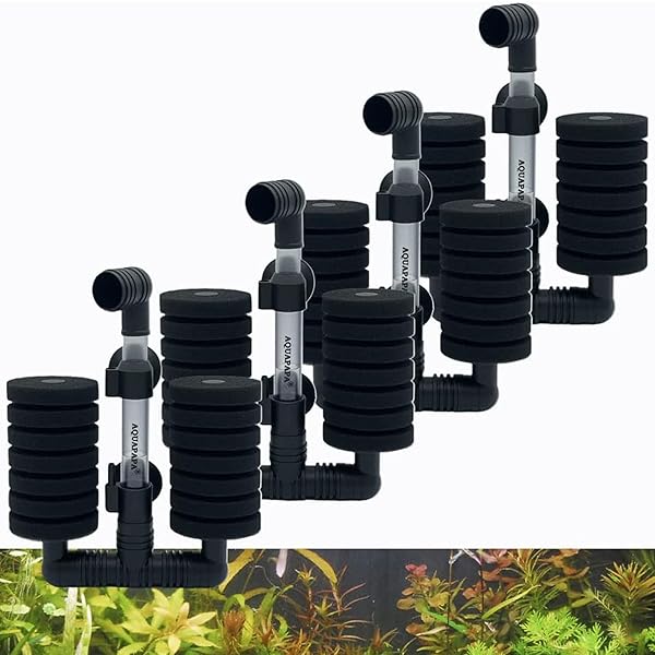 Aquapapa Aquapapa 4X Dual Bio Sponge Filter for Betta Fry Aquarium Fish Tank Up to 30 Gallon 4-Pack